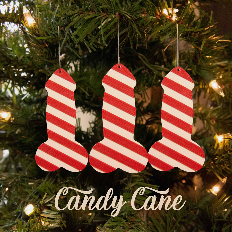 Christmas C*ck Ornament Candy Cane